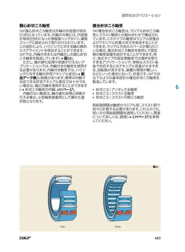 Needle Roller / Thrust Cylindrical Roller Bearing on page 12 of SKF "針状ころ軸受 (SKF 製品カタログ・技術資料抜粋)"