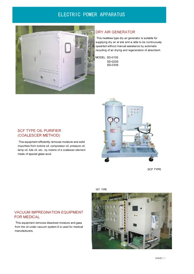 Peralatan Impregnasi Vakum Medis di halaman 5 dari "SANMI 製品カタログ" Sanbi Tex Co., Ltd.