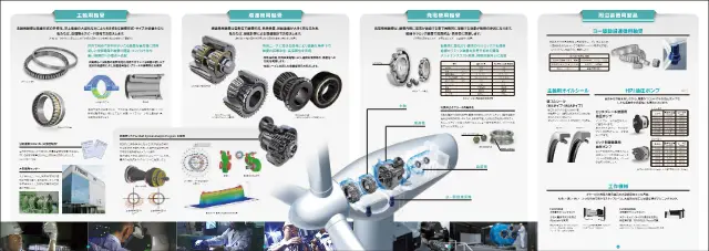 Peripheral Equipment Product: Bearings for Yaw Drive Reducers on page 3 of JTEKT Corporation "風力発電装置用製品"